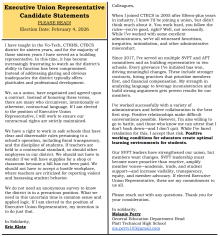 Candidate Statements